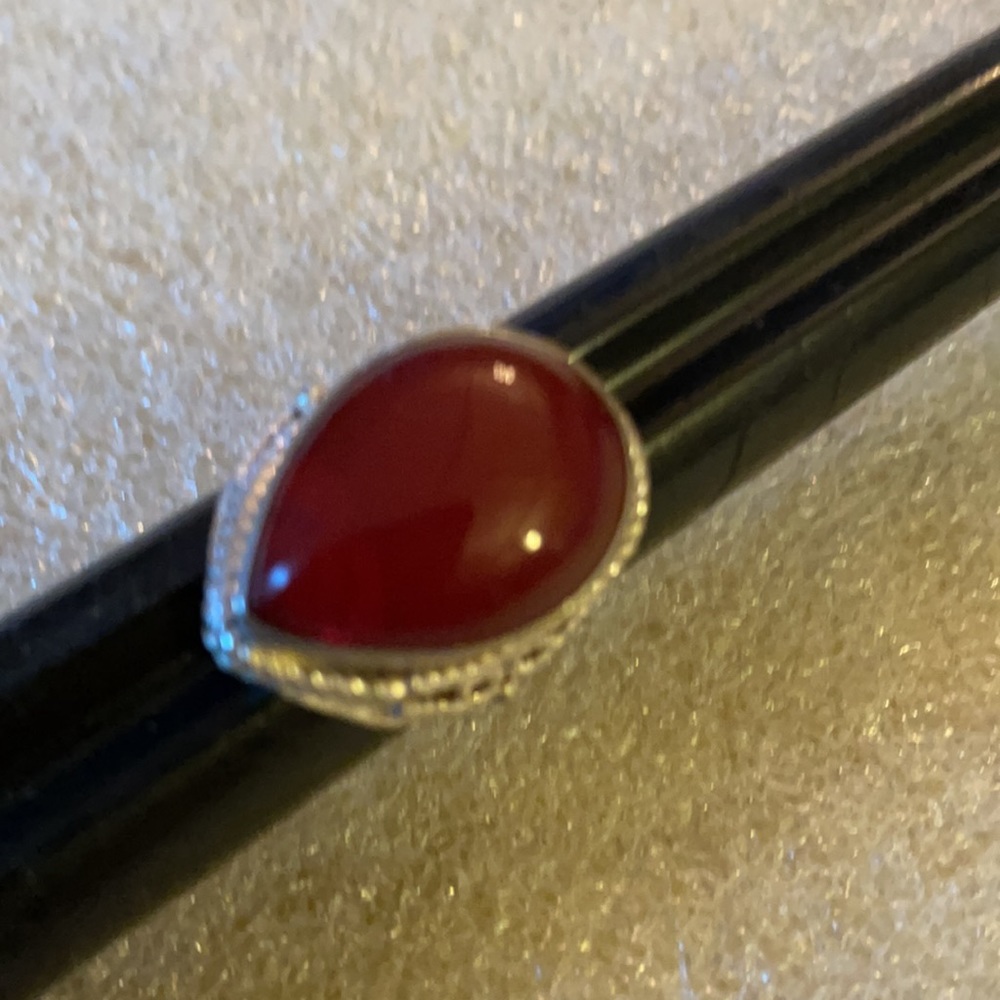 Silver Over Copper Carnelian Ring - image 5